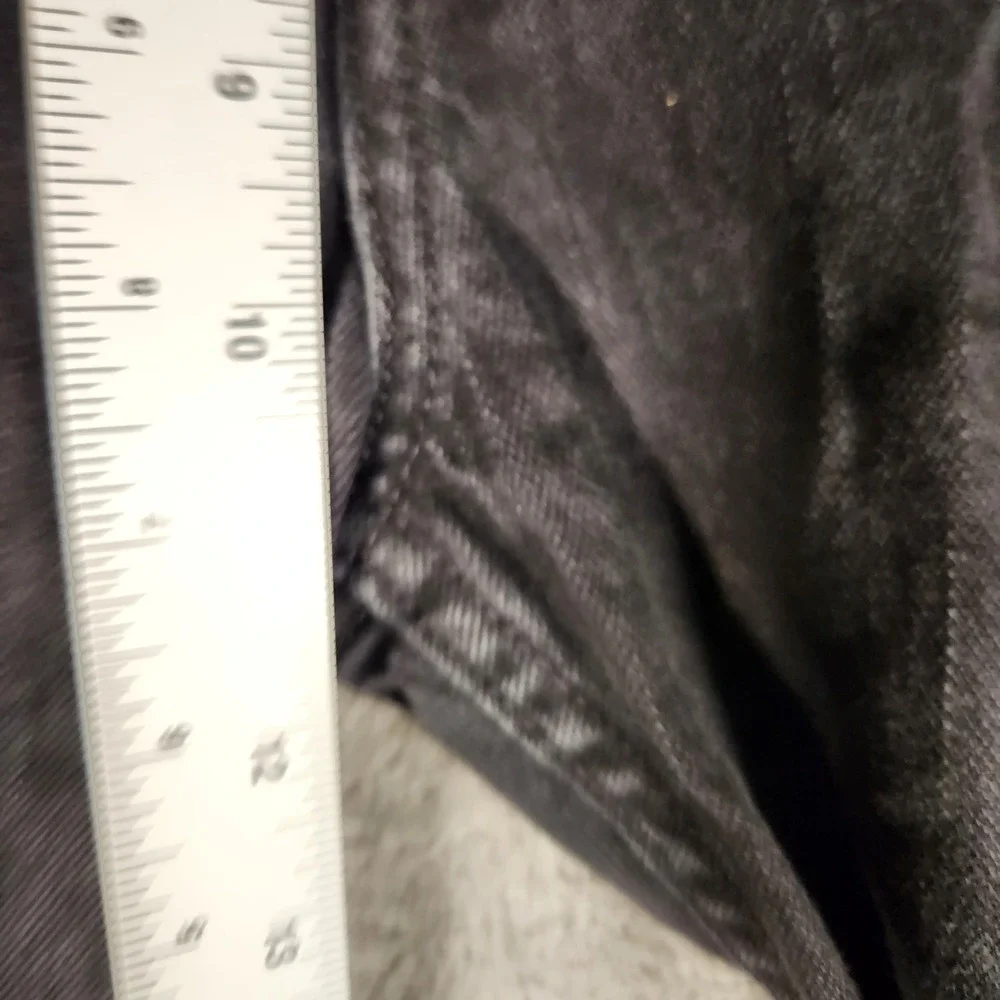 Levi's 514 Straight Fit Jeans Mens‎ 38x30 Black Excellent Faded Denim 00514-0211